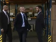 Hairy bears hunks at work