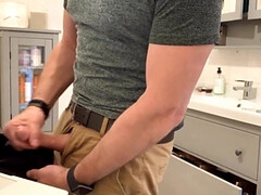 I'm Jerking off Rock Hard Cock and Cumming at Home - Verbal