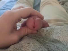 The boy touches his meatpipe for the last time this yr