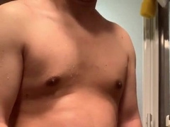 デブ大学生　気持ち良く何度も射精 Asian University Faggot College Girl