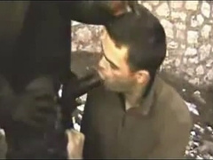 Hefty Black Trouser snake Barebacks Cock-squeezing White Donk Outdoors