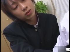 Japan father ass job with jizz shot