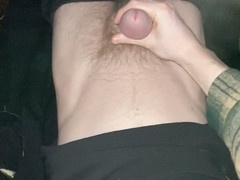 Outdoor handjob session between two guys