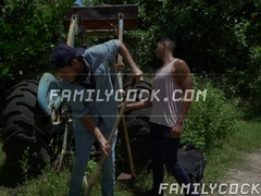 My well built stepcousin Jay Seabrook helped me on the farm so I feed him my lean mea