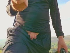 Soft cock enjoys gay outdoor exploration in nature