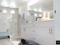 Pierce Brooks - Horny Roommate Twink Swallows Bbc In The Shower