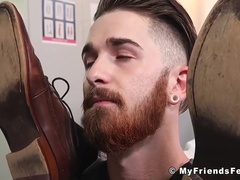 Hot Doctor Hunk Jerking Off During Feet Licking Worship - Sean Duran