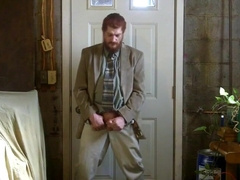 Big-Cock Israeli Daddy Strokes in Suit 2