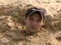 Buried in the sand