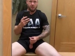 Beautiful Dude Draining In Public Switching Apartment