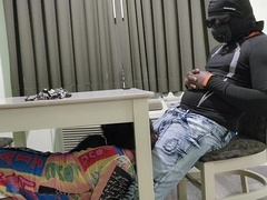 JIZZ BATHROOM UNDER THE TABLE (Super Hot)