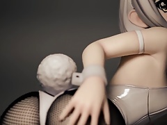 Koneko Ass Figure Bukkake SOF + Slow motion