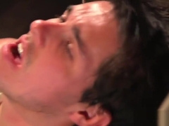 Flogged BDSM stud gets a hj until cumshot