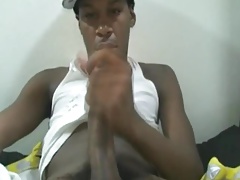 Horny Twink Ghetto Masturbates Ebony Cock