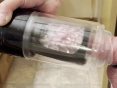 Auto Stroker Intercourse Plaything SUCK OFF with ejaculation concluding