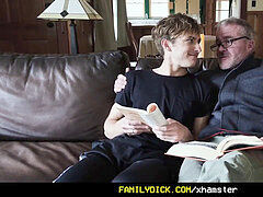 FamilyDick- stepfather And Step Grandpa Spitroast A kinky lad