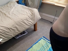 Ginger teen 18+ Wanks And Cum In Dorm Room
