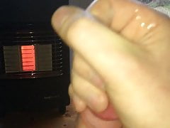 Lubed up cum shot