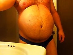 macpurc Belly Wash in Blue Speedo