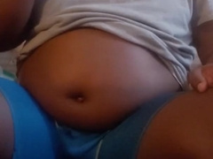 Plump Gamer Snacks On Some Takeout