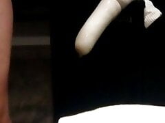 Huge dildo fuck homemade