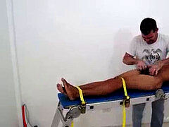chinese guy Argie strapped and Tickled