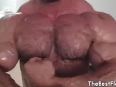 Well-Lubed up Muscle and Douche