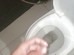 Masturbating with shampoo