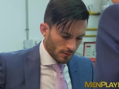 Classy man has his dick slobbered on before being bent over