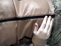 Fag locked in cock cage chastity