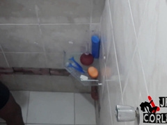 Roomie films me rubbing one in the bathtub