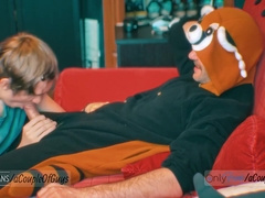 I Blow My Friend While He Is Chilling In His Tanooki Pyjamas