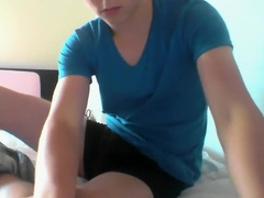 What a pleasure to watch handsome boy all smooth masturbate