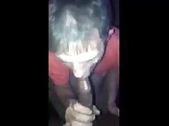 Sucking bf's BBC