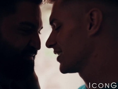 Inked Zak Bishop fed hot jizz after hardcore ass pounding