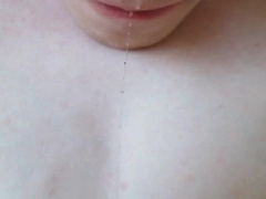 Creamy close-up cum swallowing with slo-mo! 7