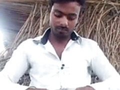 Farm worker dribbles his seeds