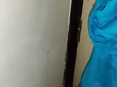 Pissing on nurse suit salwar in changing room (32)