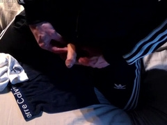 Boy Chav Wanks With Mates Gear