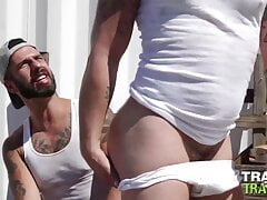 TRAILERTRASHBOYS Tattooed Stud Bryce Hart Raw Bred Outdoor