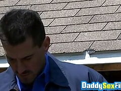 Daddies David Anthony and Troy Daniels anal breed outdoor