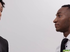 Kenzo Alvarez and Kai Taylor stroking each other's hard cocks