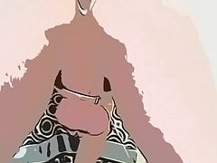 Sissy in chastity takes MASSIVE creampie
