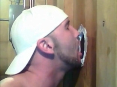 Amateur Glory Hole Blowjob with Big Cock Cumshots