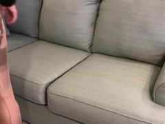 Nylon Layers & Cum Shot: Amateur Crossdresser Masturbates