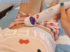 Homosexual, wand, cum in pants