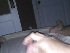 Teasing my uncut cock