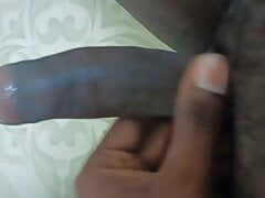 Tamil boy solo handjob with clean shave dick