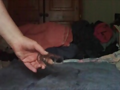 Anal videos with small glass