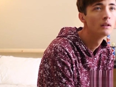 Cutie grips his partners ball sack and sucks on his shaft